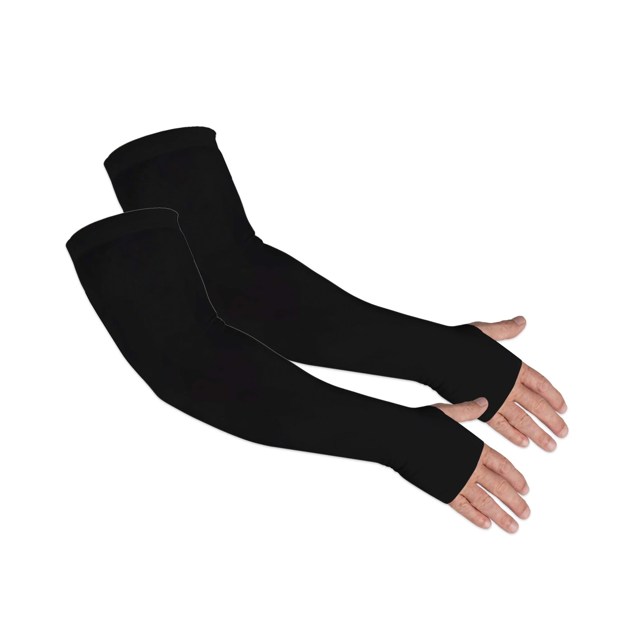 UV Sun Protection Arm Sleeves for Men & Women UPF 50+ Cooling Athletic Sports Sleeve W/ Hand Coverage for Outdoor Activities Tattoo Cover up | One Size | 1 Pair
